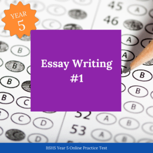 BSHS Year 5 Essay Writing Online Mock Exam 1