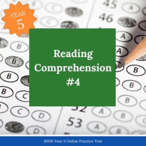 BSHS Year 5 Reading Comprehension Online Mock Exam 4